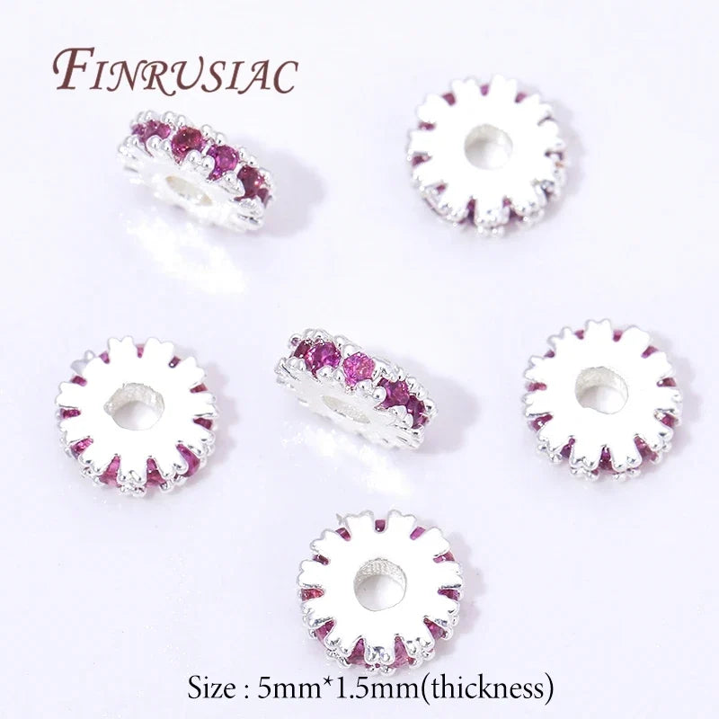 5mm 18K Gold Plated Brass Spacer Beads for Jewelry Making