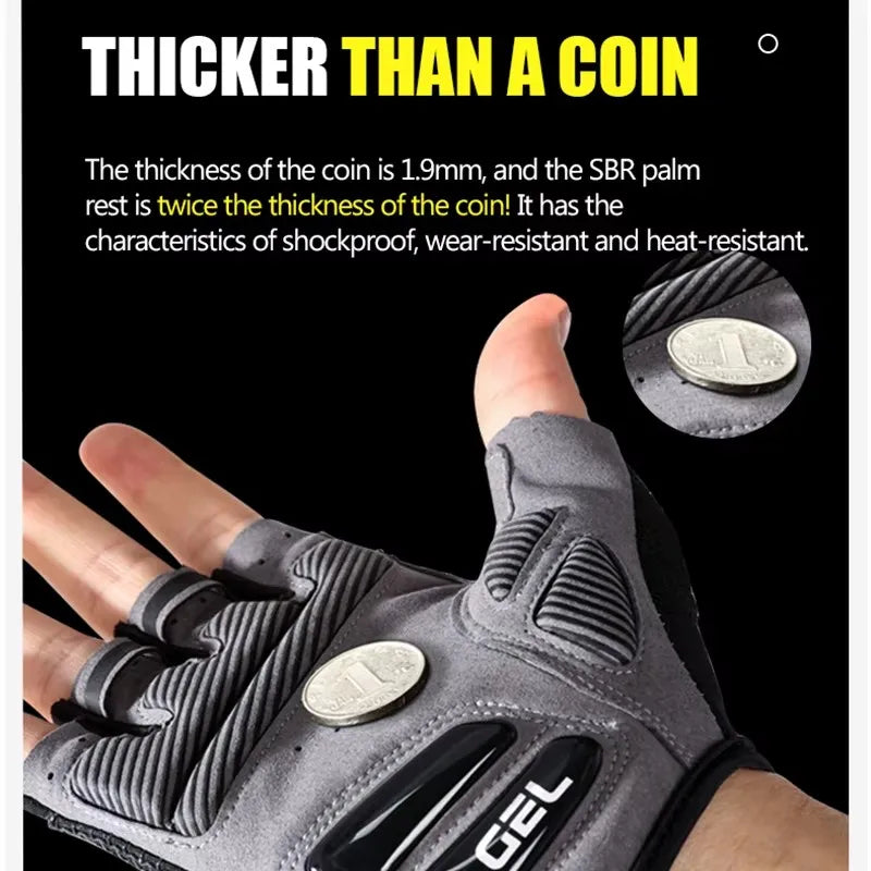 Nixie Half-Finger Cycling Gloves – Shock-Absorbing Silicone