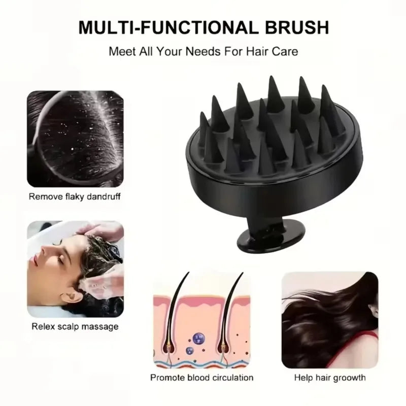 4PCS Silicone Body Scrubber Set – Exfoliating Shower Brush Kit