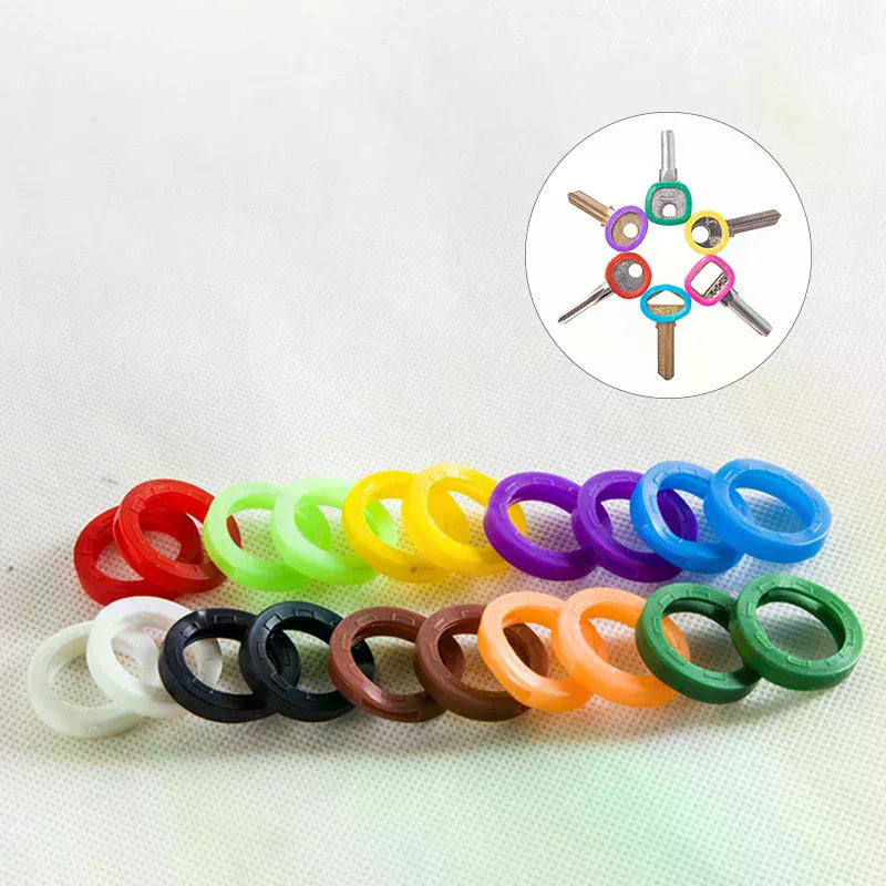 30pcs Silicone Key Covers – Colourful Elastic Rubber Key Caps