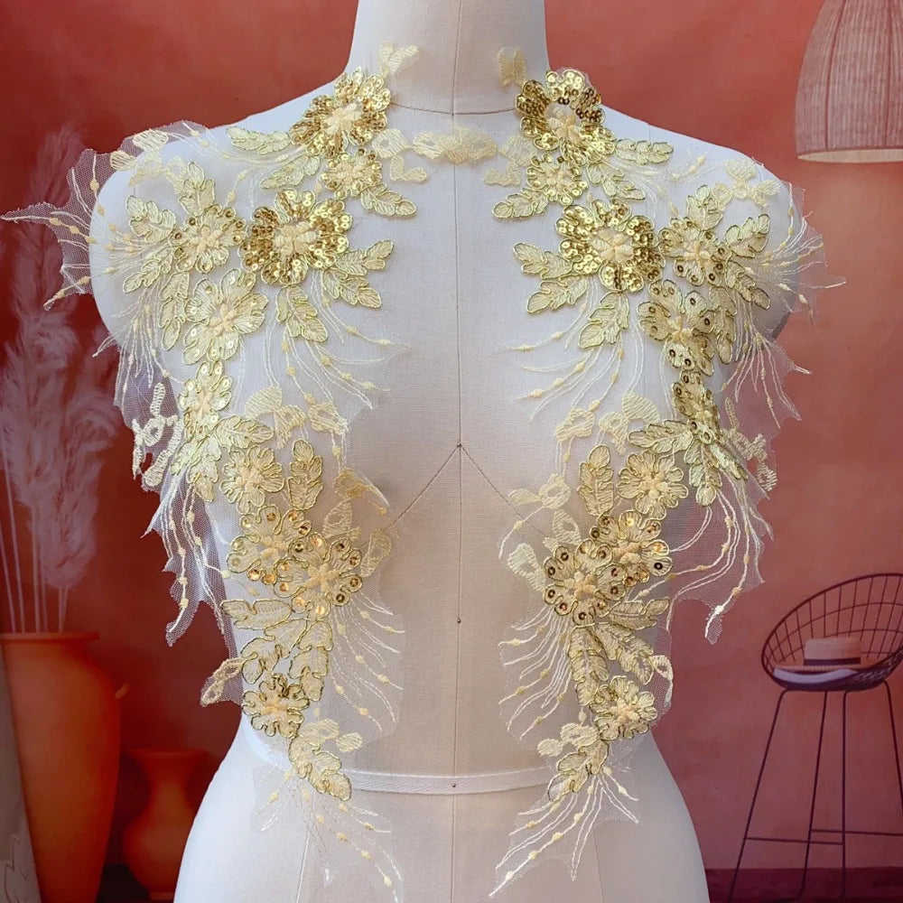 Polyester Embroidery Flower Patch – Floral Garment Appliqué