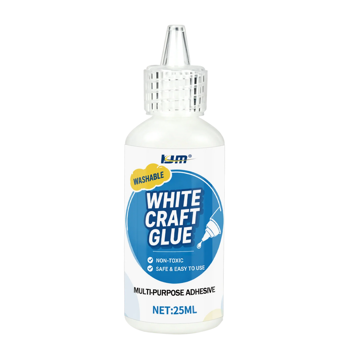 White Craft Glue – Washable Multi-Purpose Adhesive for DIY