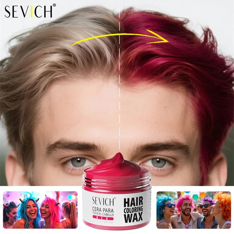 Sevich Hair Colour Wax | 13 Colors Temp Dye for Halloween
