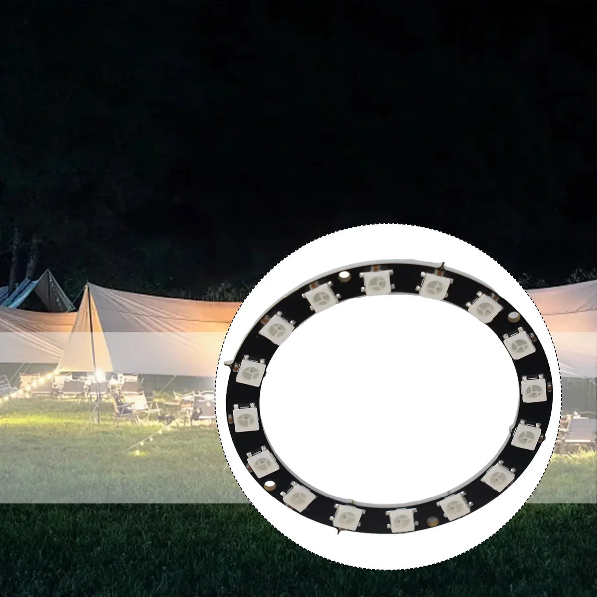 WS2812 NeoPixel 5V RGB LED Ring – Individually Addressable