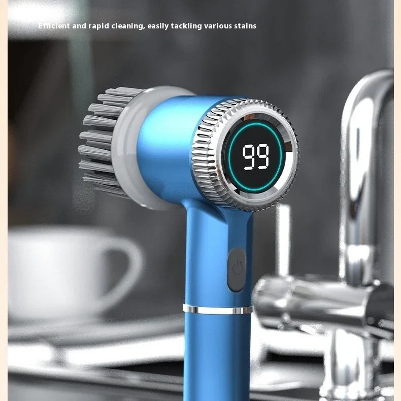 Electric Handheld Cleaning Brush – Kitchen & Bath Scrubber