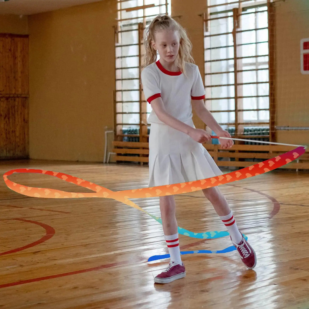 2M Rhythmic Gymnastics Dance Ribbon with Twirling Rod for Kids
