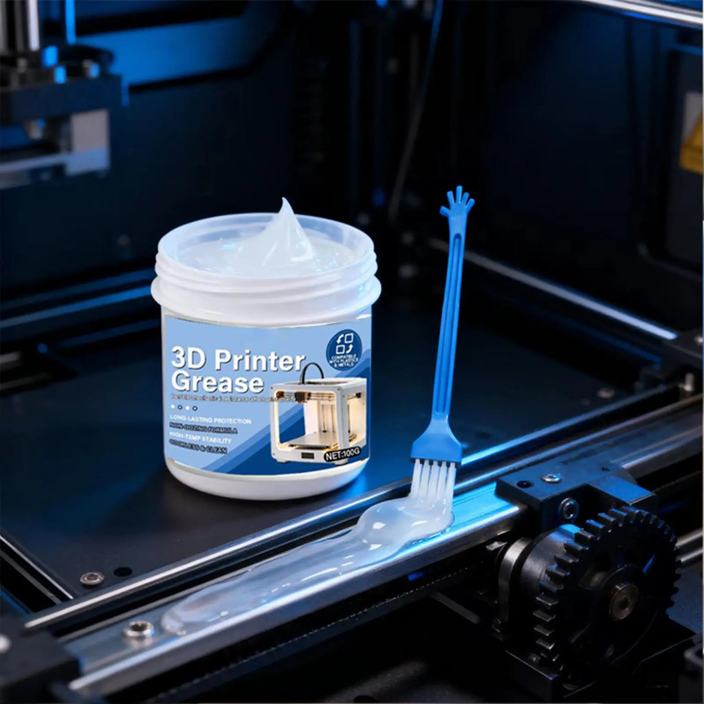 100g 3D Printer Grease & Bearing Lube with Brush | Machine