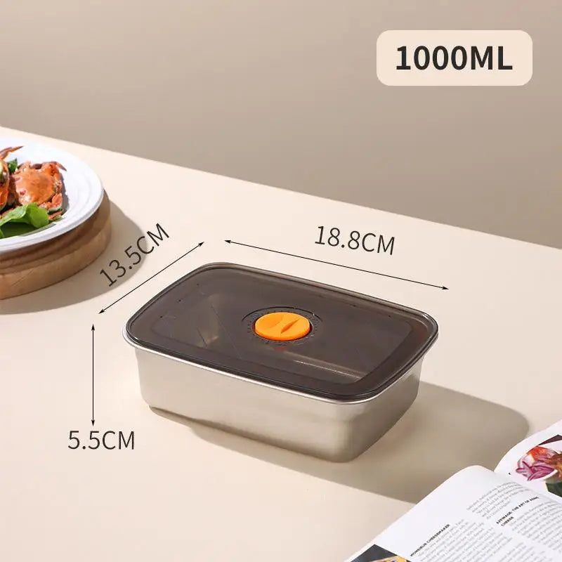 Stainless Steel Leakproof Lunch Box 600/1000/1500ml Food Container