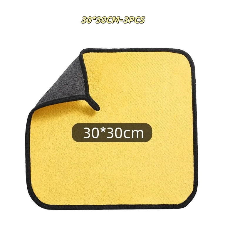 Microfiber Car Cleaning Towels – Quick-Dry Double Layer Cloth