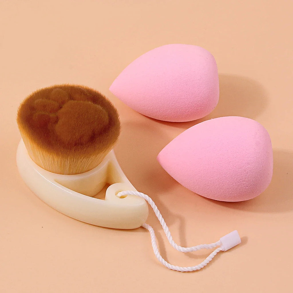 Facial Cleansing Kit – Soft Face Brush & Makeup Sponges