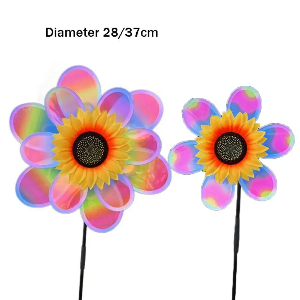 Sunflower Wind Spinner – Double-Layer Garden Windmill 28/37cm