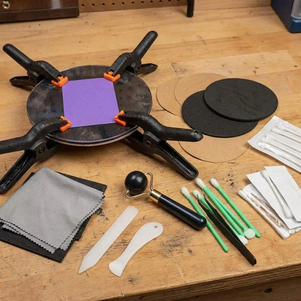 86pc Card Flattening & Cleaning Kit for Collectible Cards