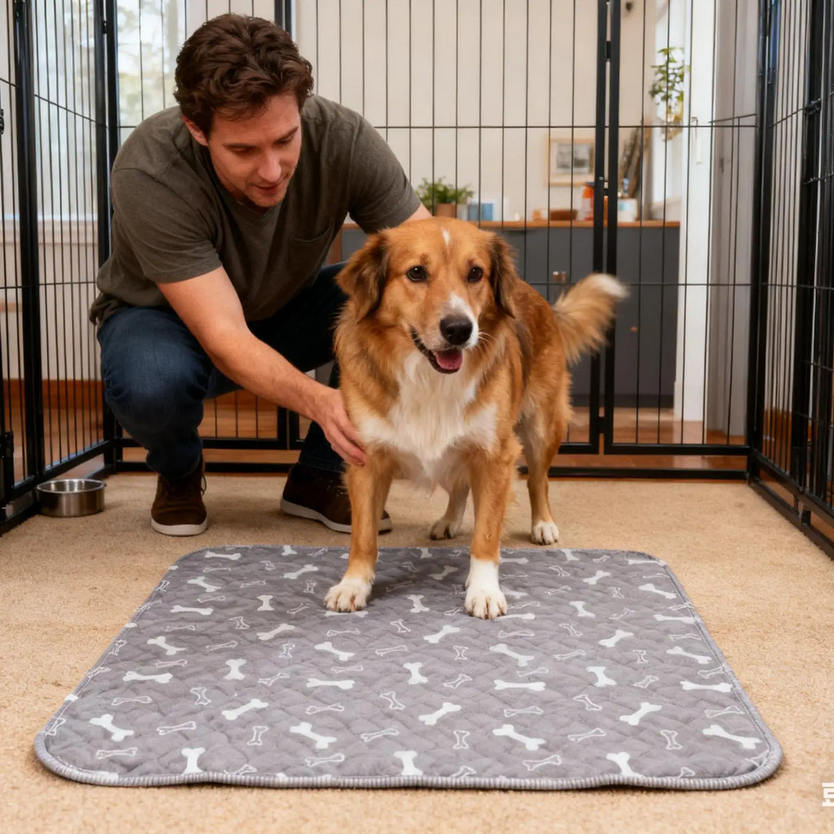 Reusable Dog Pee Pads – Washable Waterproof Training Mat