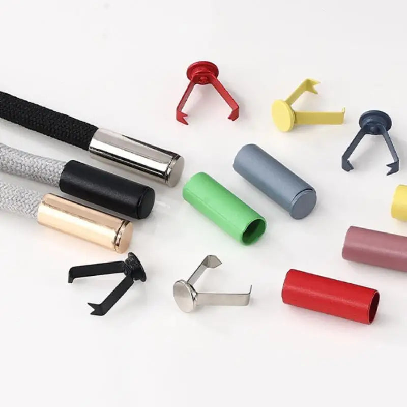 20Pcs Metal Cord End Stoppers for DIY Bags, Shoes & Lanyards