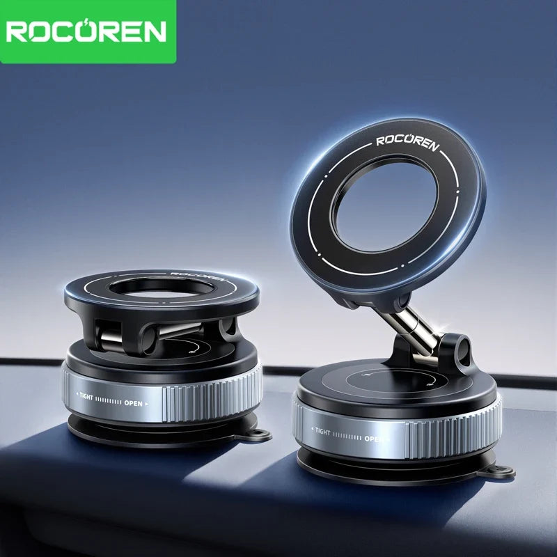 Rocoren Magnetic Car Phone Holder – Suction Cup 360° Mount