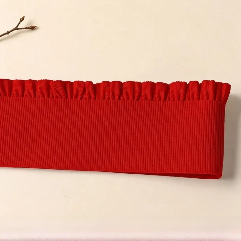 Wide Ruffle Elastic Band 1 Yard – DIY Waistband Sewing Trim