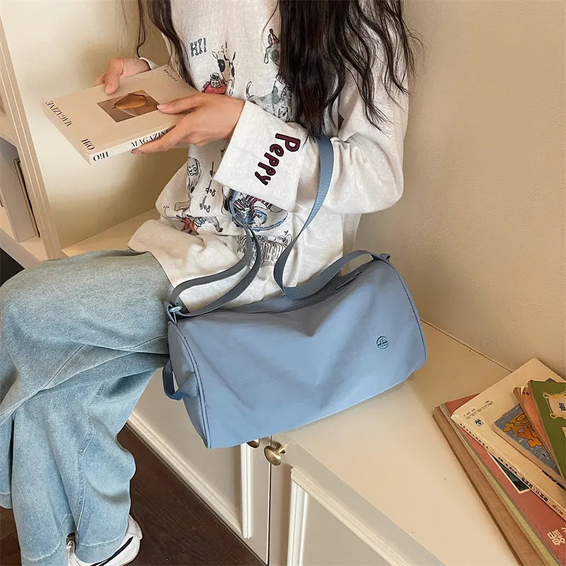 Korean Style Large-Capacity Canvas Crossbody Shoulder Bag