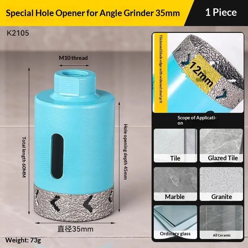 M10 Diamond Drill Bit for Angle Grinder – Dry Cut Tile & Stone