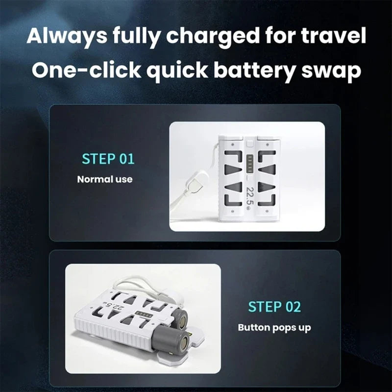 10000mAh Fast Charging Power Bank with Replaceable Batteries