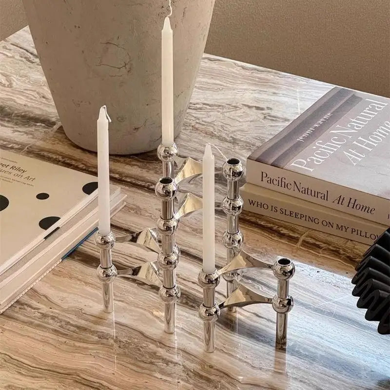 Nordic Geometric Candlestick Holder | Luxury Tabletop Decor