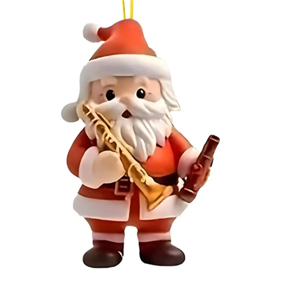 Santa Claus Musical Acrylic Christmas Tree Ornament