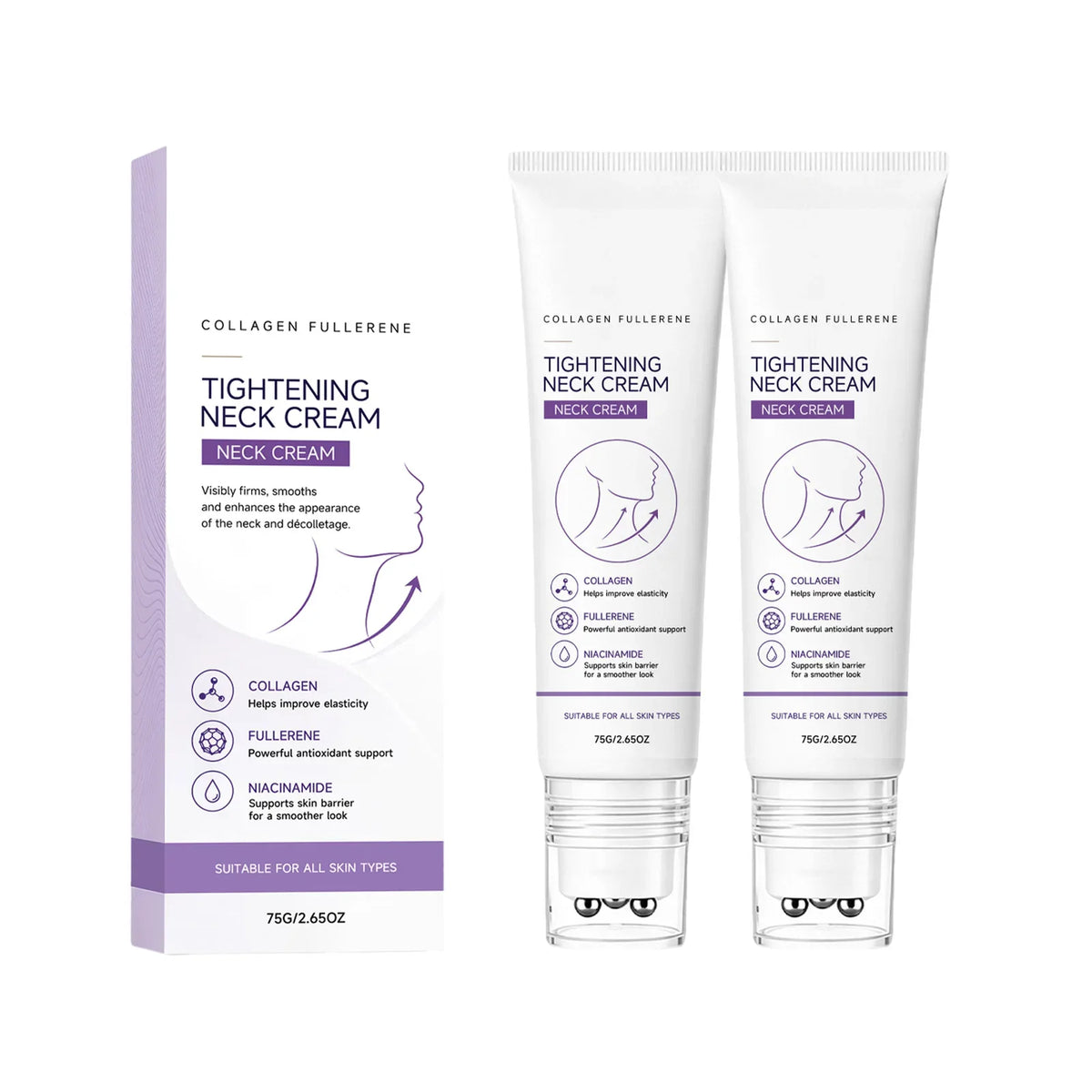 Fullerene Collagen Neck Cream – Hydrating Neck Skincare