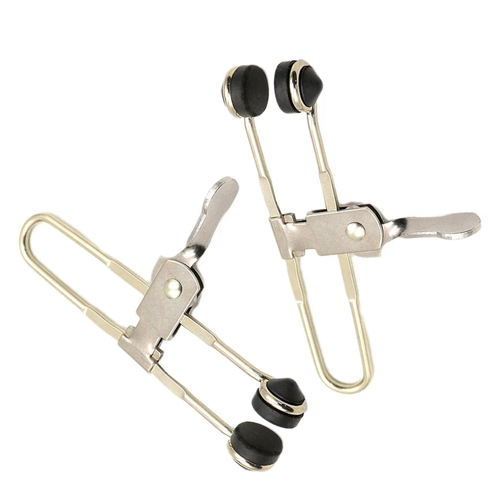 Rubber Head Lever Action Grid Clamps | Ceiling Tile Clips 2-Pack