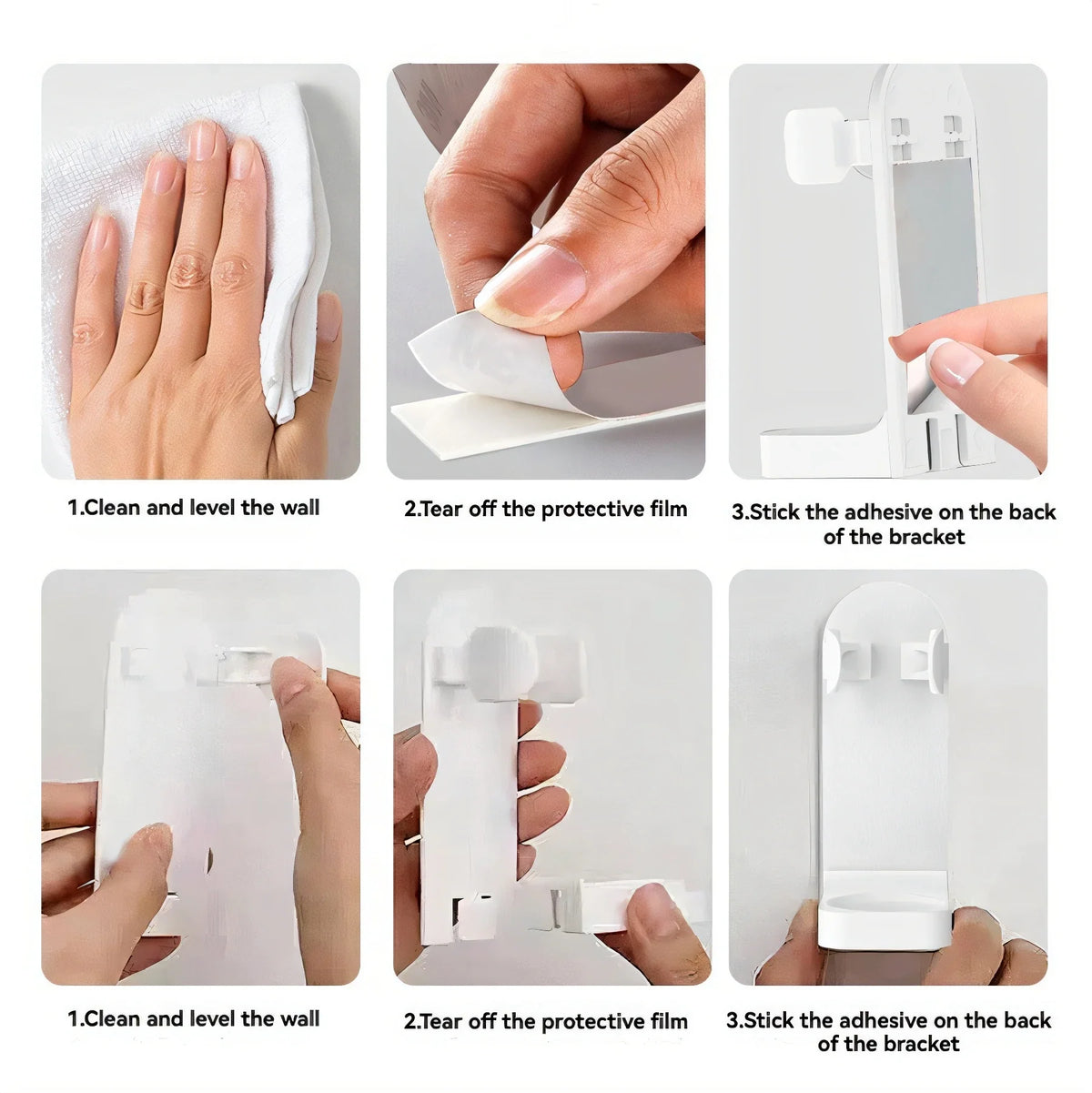 Wall-Mounted Electric Toothbrush Holder – No Drill