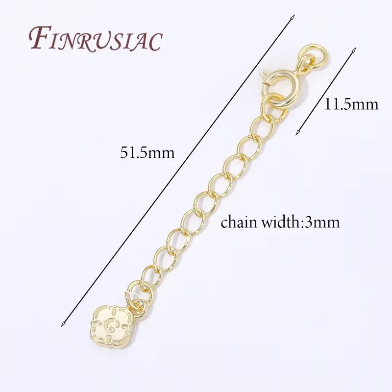 Gold Plated Lobster Clasp Extension Chain 66mm – DIY Jewelry