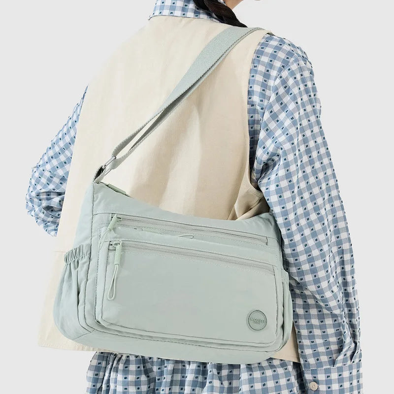 Nixie Oxford Canvas Crossbody Bag – Large Capacity Shoulder Bag