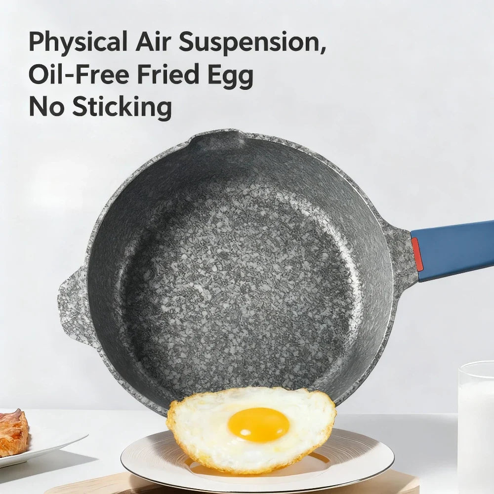 Maifan Stone Nonstick Frying Pan – Volcanic Rock Induction Wok