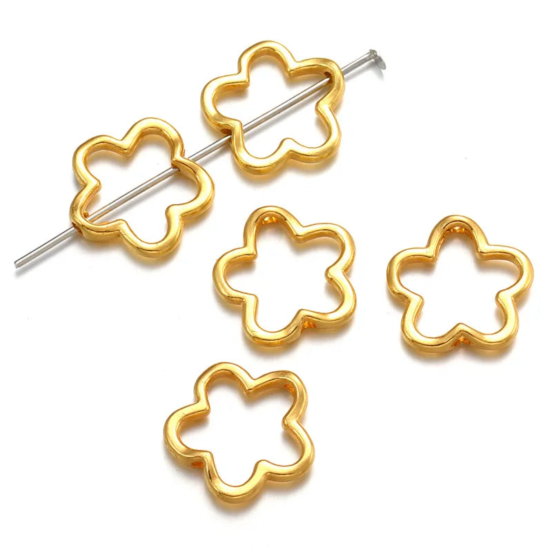 20pcs Antique Flower Spacer Beads Alloy Charms for Jewelry Making