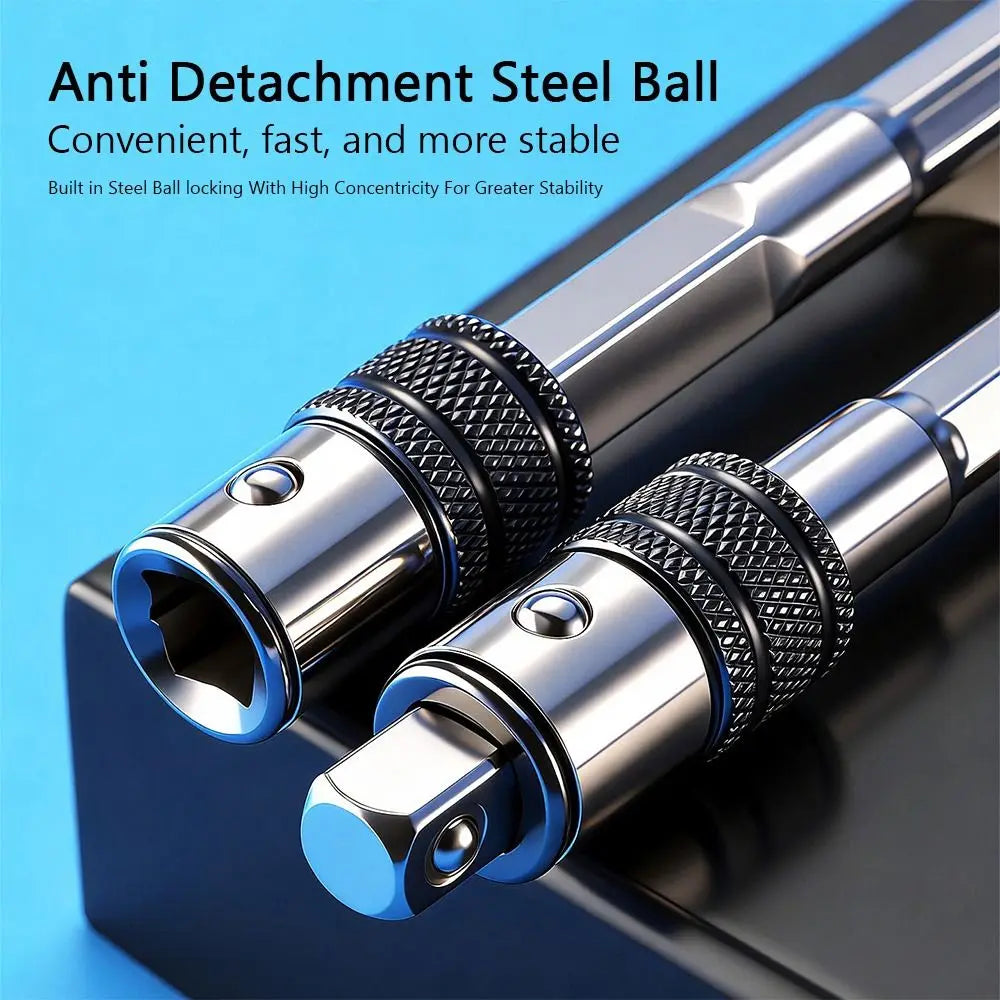 Quick-Release Drill Bit Extension Rod Self-Locking Adapter