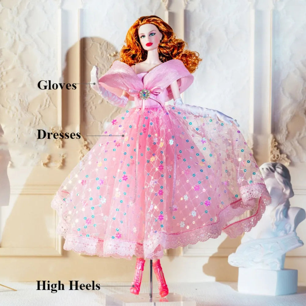 Pink Diamond Lace Doll Clothes Set – Fits 11.5"–12" Dolls