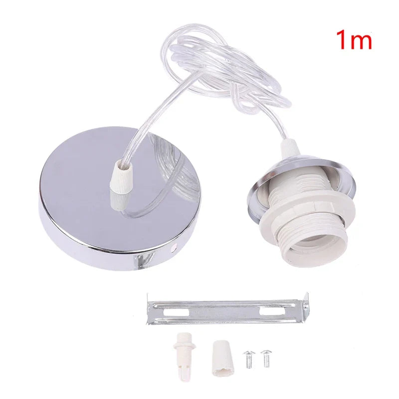 Retro E27 Pendant Lamp Holder Socket with Hanging Wire Cord