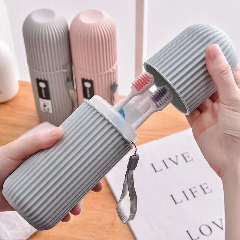 Portable Toothbrush & Toothpaste Travel Case Holder Box