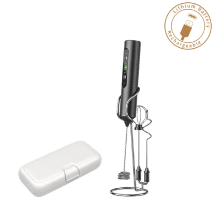 CLITON Electric Milk Frother Portable Mini Egg Beater Whisk