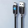 120W USB-C Fast Charging Cable with RGB Flowing LED Light