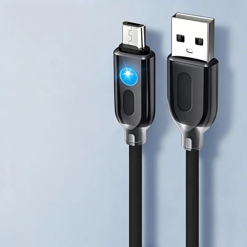 120W USB-C Fast Charging Cable with RGB Flowing LED Light