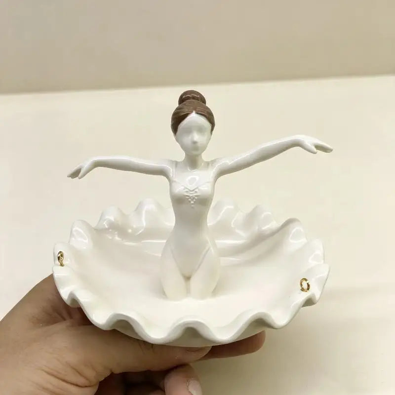 Resin Ballet Dancer Hanging Planter – UV Resistant Ballerina Pot