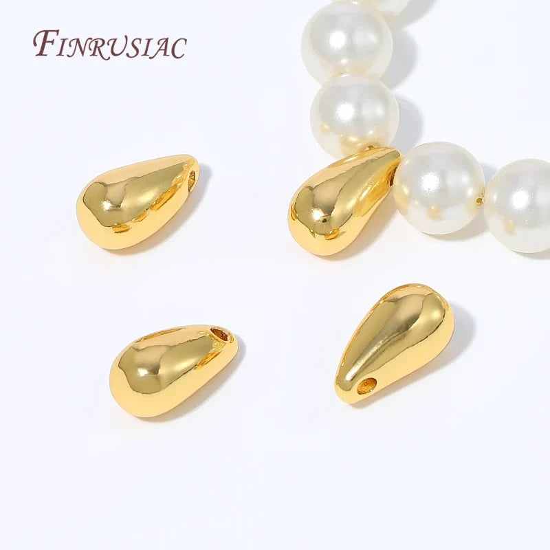18K Gold Plated Teardrop Pendant Charm | DIY Jewelry Making