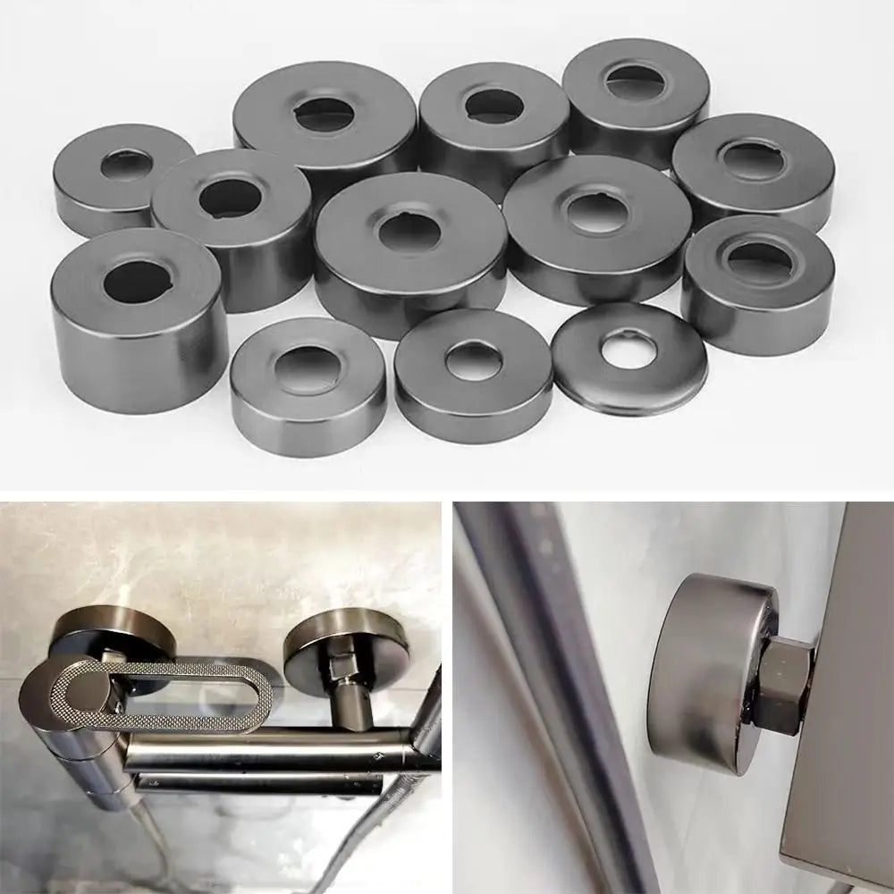 Round Stainless Steel Pipe Cover – Faucet Decorative Cap