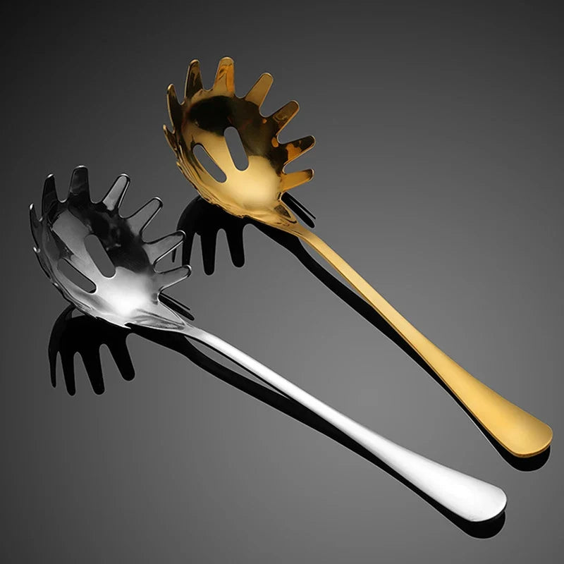 Stainless Steel Noodle Spoon Pasta Server & Food Strainer