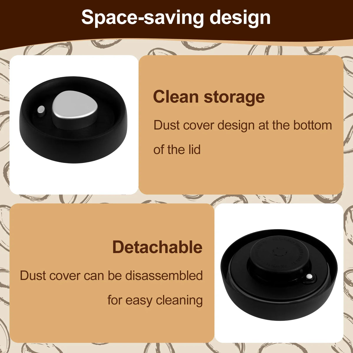 Vacuum Coffee Canister – Airtight 304 Stainless Steel Storage