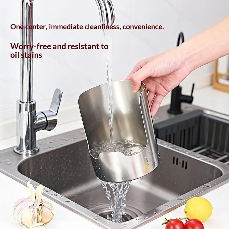 Stainless Steel Spoon & Pot Lid Holder – 2-in-1 Utensil Rack