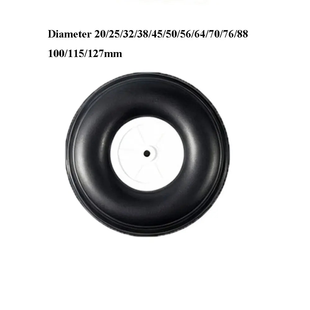 Rubber Model Aircraft Landing Gear Wheels 0.79–5 Inch | 14 Sizes