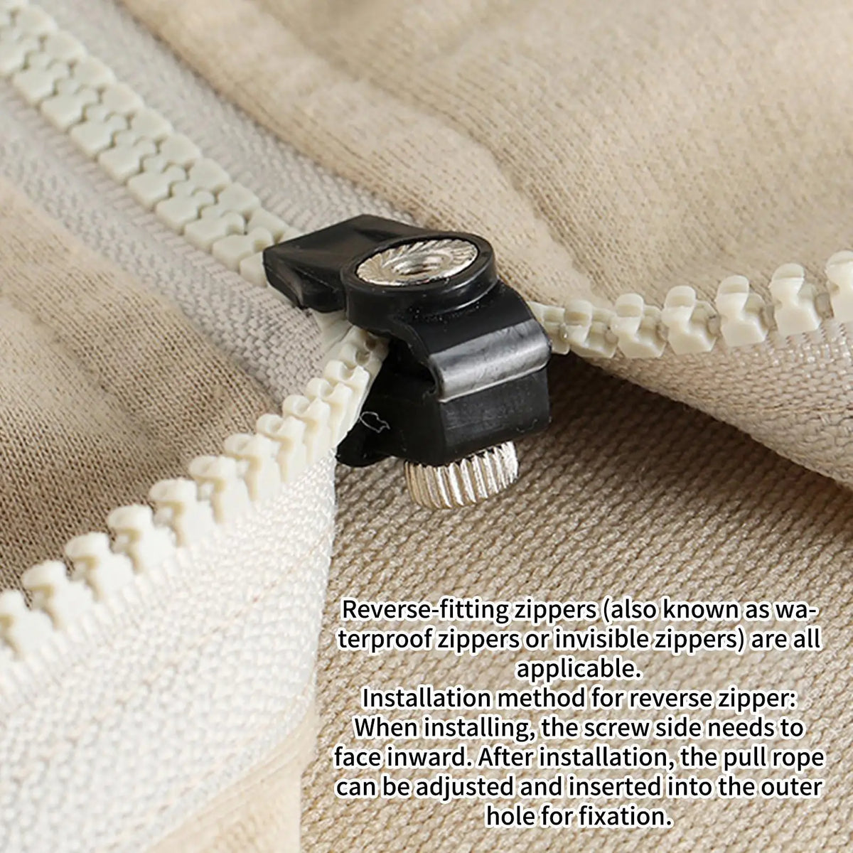 3-Piece Universal Zipper Replacement Kit – No Sewing Needed