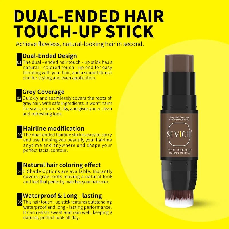 Sevich 2-in-1 Hair Color Pen – Waterproof Root Touch-Up Stick