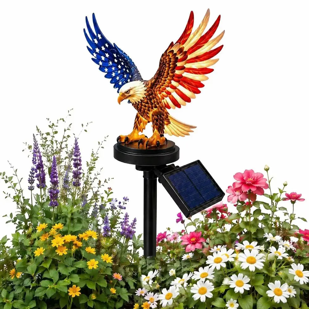Solar LED Eagle Garden Stake Light – Patriotic Outdoor Décor