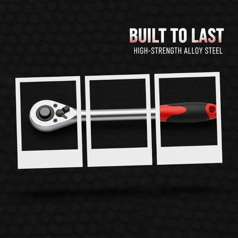 1/4 Inch Reversible Ratchet Wrench with Quick Release